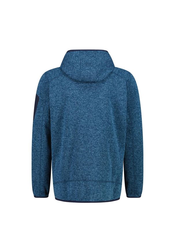 Kurtka polarowa męska CMP Borgis Fix Hood Jacket. Typ kołnierza: kaptur. Kolor: niebieski. Materiał: polar. Sport: turystyka piesza