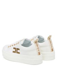 Elisabetta Franchi Sneakersy F4-A9E-0241 S Biały. Kolor: biały. Materiał: materiał #3