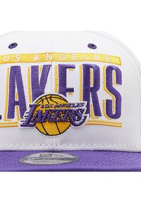New Era Czapka z daszkiem Los Angeles Lakers NBA 60288554 Biały. Kolor: biały. Materiał: poliester, materiał