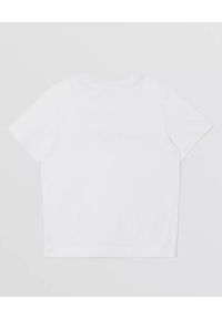 BURBERRY CHILDREN - Biała koszulka z logo i misiem 4-14 lat. Okazja: na co dzień. Kolor: biały. Materiał: bawełna. Wzór: napisy, kratka, nadruk. Sezon: lato. Styl: klasyczny, casual #3