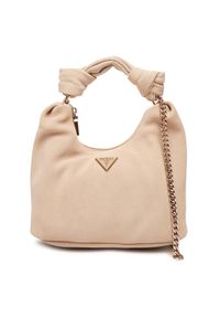 Guess Torebka Isotta HWSG96 60010 Beżowy. Kolor: beżowy. Materiał: skórzane, zamszowe