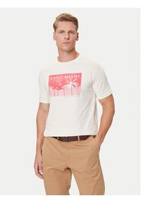 GANT - Gant T-Shirt 2003342 Écru Regular Fit. Materiał: bawełna #10