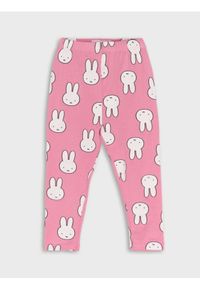 Sinsay - Legginsy Miffy - różowy. Kolor: różowy