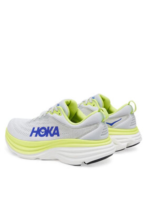 HOKA - Hoka Buty do biegania Bondi 8 1123202 Szary. Kolor: szary. Materiał: materiał