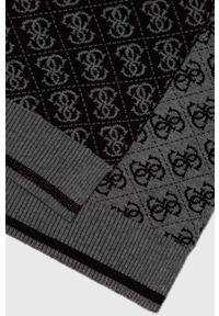 Guess szalik damski kolor czarny wzorzysty. Kolor: czarny #2