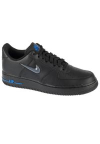 Nike - Buty sportowe Sneakersy męskie, Air Force 1 Low Jewel. Kolor: czarny. Materiał: skóra. Model: Nike Air Force. Sport: turystyka piesza