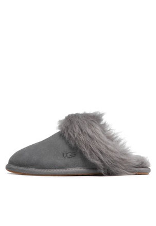 Ugg Kapcie W Scuff Sis 1122750 Szary. Kolor: szary. Materiał: skóra
