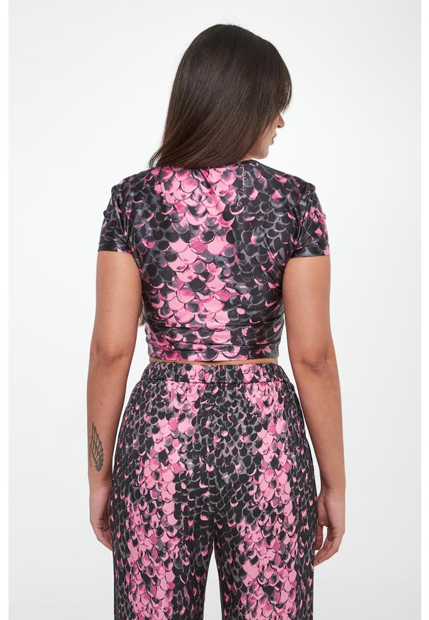 Versace Jeans Couture - T-shirt damski ze wzorem węża VERSACE JEANS COUTURE