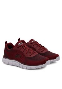 skechers - Skechers Buty na siłownię Track - Glendor 232699/BURG Bordowy. Kolor: czerwony. Materiał: materiał. Sport: fitness #5