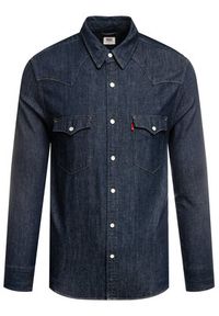 Levi's® Koszula Barstow Western Standard 85744-0000 Granatowy Standard Fit. Kolor: niebieski. Materiał: bawełna #3