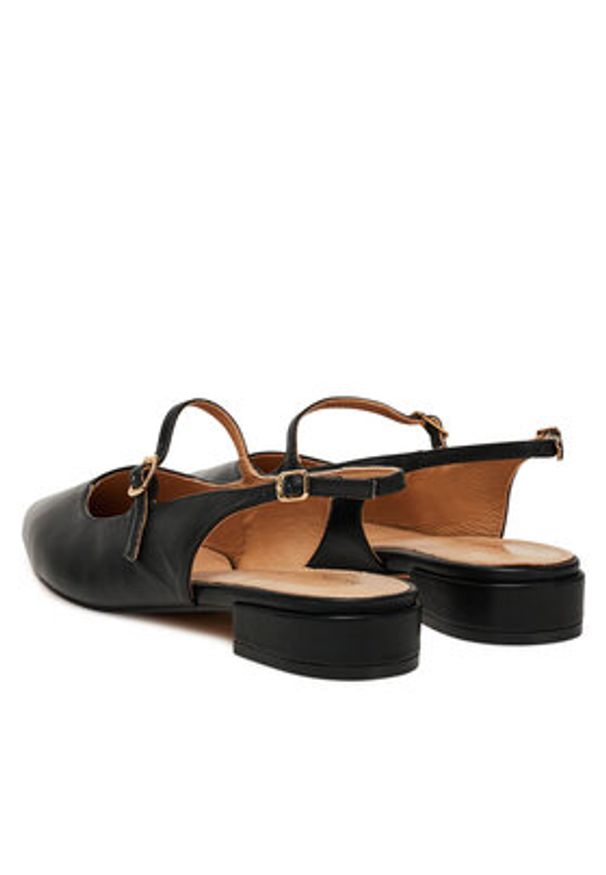 Sergio Bardi Baleriny WYL4078-1Z-SB Czarny. Kolor: czarny. Materiał: skóra