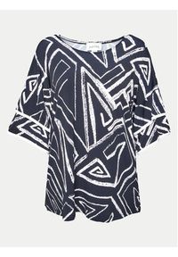 Joseph Ribkoff T-Shirt 241123 Granatowy Regular Fit. Kolor: niebieski. Materiał: syntetyk #3