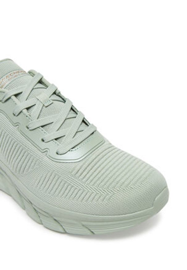 skechers - Skechers Sneakersy Bobs B Flex Hi-Flying Hi 117385/SAGE Zielony. Kolor: zielony. Materiał: materiał