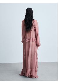 mango - Mango Sukienka letnia Royal 77094795 Różowy Loose Fit. Kolor: różowy. Materiał: wiskoza. Sezon: lato #8
