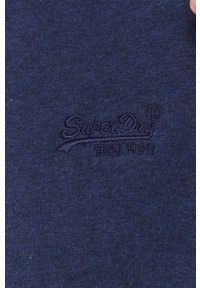 Superdry bluza męska kolor granatowy z kapturem gładka. Typ kołnierza: kaptur. Kolor: niebieski. Materiał: bawełna, poliester. Wzór: gładki #4