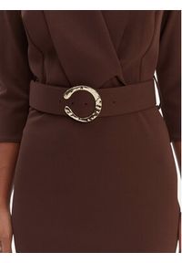 Rinascimento Sukienka koktajlowa CFC0126777003 Brązowy Slim Fit. Kolor: brązowy. Materiał: syntetyk. Styl: wizytowy #4