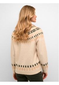 Cream Sweter Crcherry Knit 10610568 Beżowy Loose Fit. Kolor: beżowy. Materiał: syntetyk #4