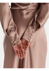 ACCESS FASHION Sukienka wieczorowa 54-3349-237 Beżowy Regular Fit. Kolor: beżowy. Materiał: syntetyk. Styl: wizytowy #4