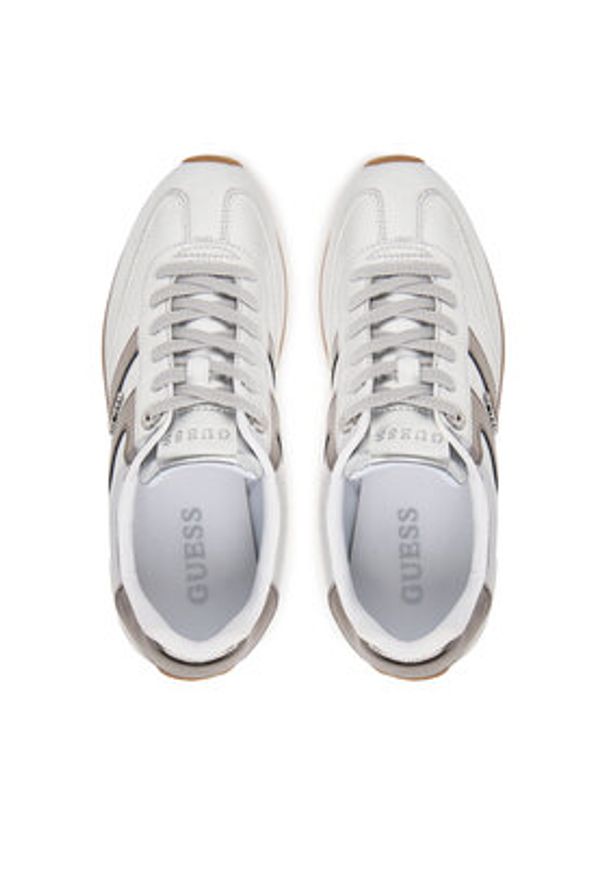 Guess Sneakersy FLTSAP LEM12 Srebrny. Kolor: srebrny. Materiał: skóra
