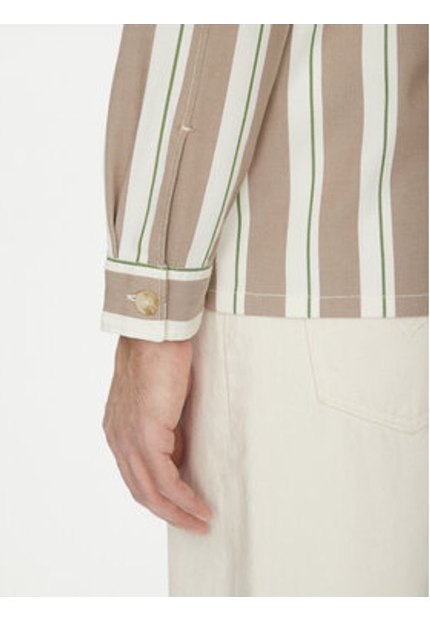 Marc O'Polo Koszula 522 7348 74184 Beżowy Relaxed Fit. Typ kołnierza: polo. Kolor: beżowy. Materiał: bawełna