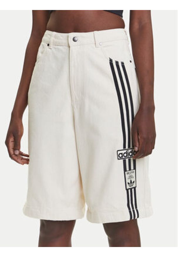 Adidas - adidas Jeansy Adibreak JD5618 Écru Wide Leg