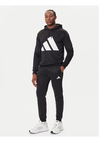 Adidas - adidas Dres Big Logo French Terry JX5551 Czarny Regular Fit. Kolor: czarny. Materiał: bawełna