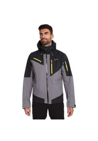 Kurtka wodoodporna Kilpi Hastar. Kolor: szary. Sport: turystyka piesza #1