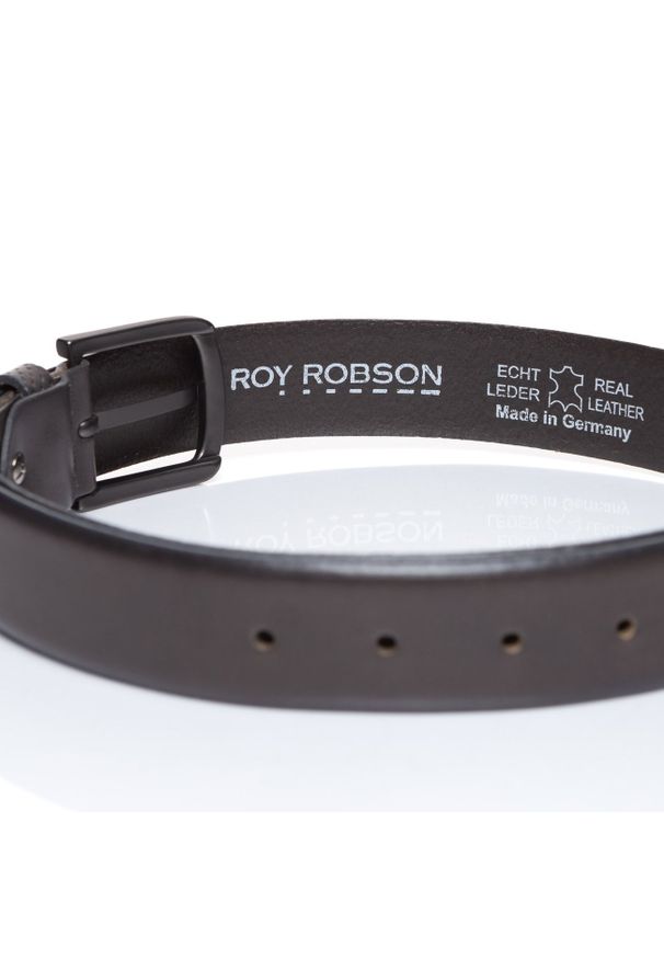 Roy Robson - ROY ROBSON PASEK SKÓRZANY RR0288R103 8 35mm Gürtel Q.2853. Materiał: skóra. Styl: klasyczny