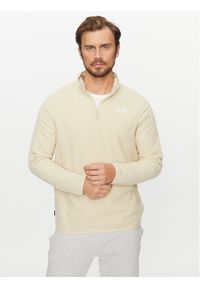 The North Face Polar Glacier NF0A855W Écru Regular Fit. Materiał: syntetyk