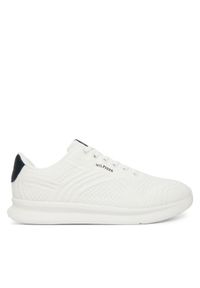 TOMMY HILFIGER - Tommy Hilfiger Sneakersy Lightweight Runner Mix FM0FM05755 Écru. Materiał: materiał #1