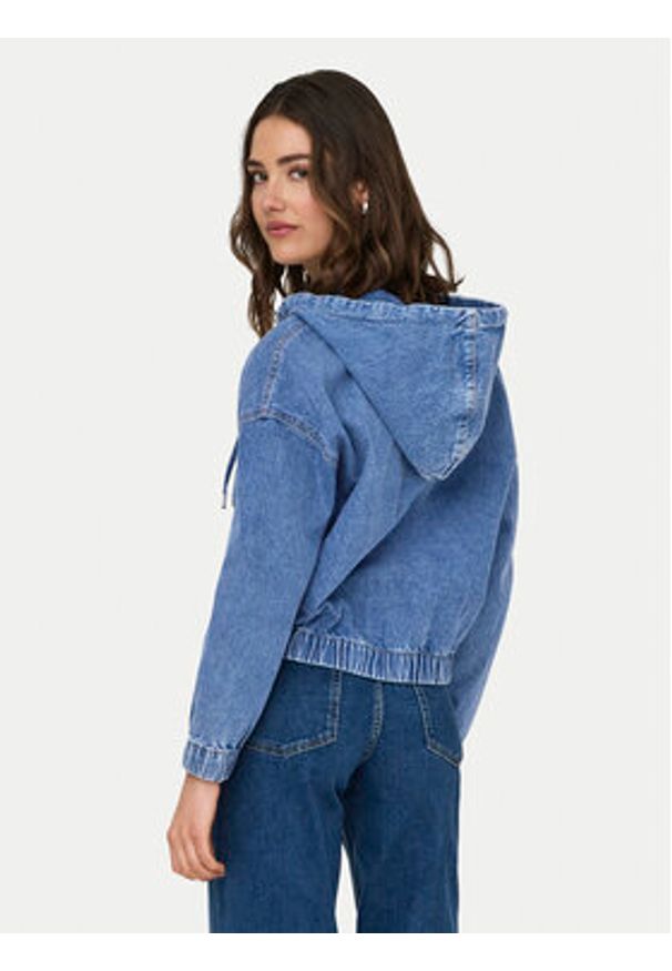 only - ONLY Kurtka jeansowa Kenzie 15356696 Niebieski Regular Fit. Kolor: niebieski. Materiał: bawełna