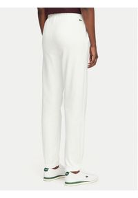 Lacoste Spodnie dresowe XF5268 Biały Regular Fit. Kolor: biały. Materiał: bawełna #5