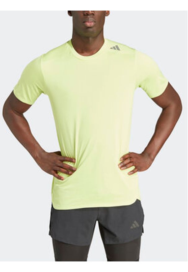 Adidas - adidas Koszulka techniczna Designed 4 Training HEAT.RDY HIIT Training IM1120 Zielony Slim Fit. Kolor: zielony. Materiał: syntetyk