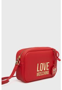 Love Moschino torebka kolor czerwony. Kolor: czerwony. Rodzaj torebki: na ramię #5