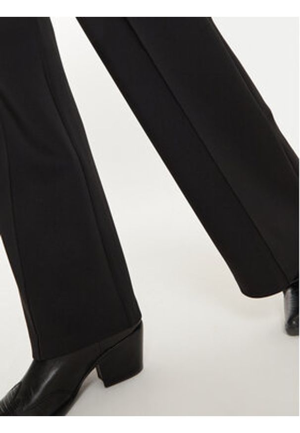 Calvin Klein Spodnie materiałowe K20K207647 Czarny Wide Leg. Kolor: czarny. Materiał: syntetyk