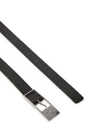 Calvin Klein Pasek Damski Ck Cut Square Buckle 2.0_Mono K60K613243 Czarny. Kolor: czarny. Materiał: skóra