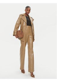 ROTATE Płaszcz przejściowy 1121422512 Brązowy Regular Fit. Kolor: brązowy. Materiał: skóra #3