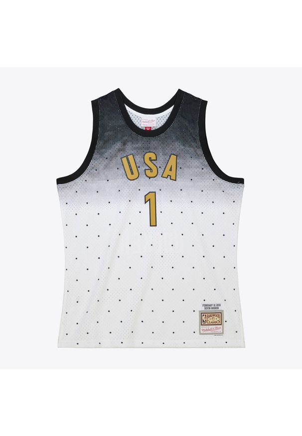 Mitchell & Ness - Koszulka NBA All-Star USA Devin Booker 2016. Kolor: czarny, biały, wielokolorowy. Sport: koszykówka