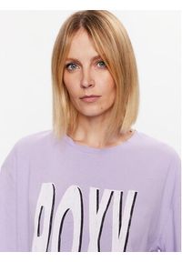 Roxy T-Shirt ERJZT05461 Fioletowy Regular Fit. Kolor: fioletowy. Materiał: bawełna #3