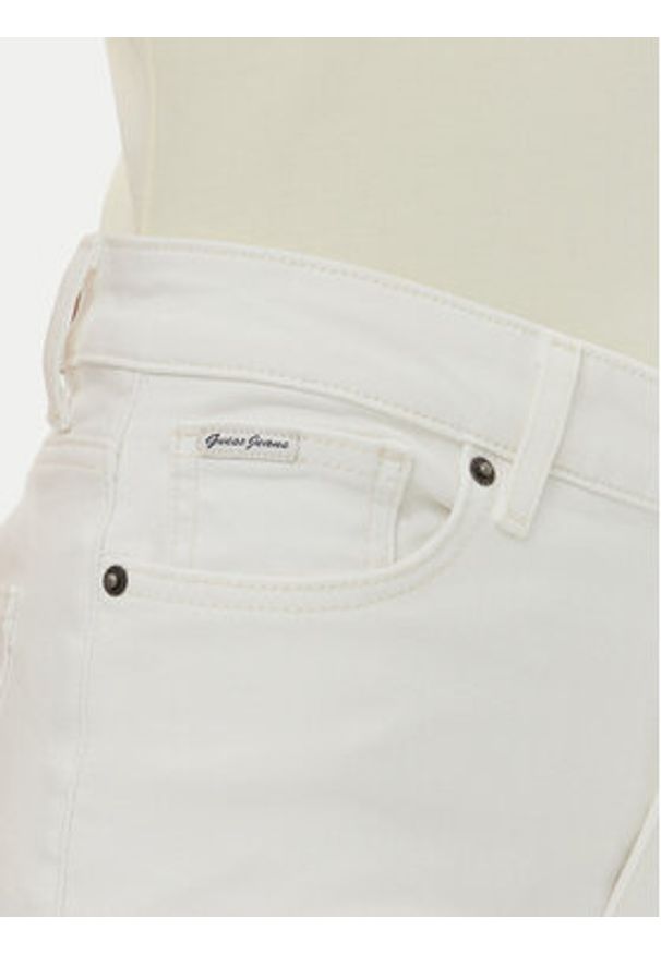 Guess Jeans Jeansy W5GA92 D5O01 Beżowy Skinny Fit. Kolor: beżowy
