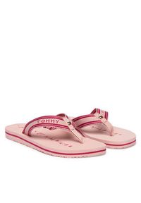 TOMMY HILFIGER - Tommy Hilfiger Japonki Th Webbing Summer Sandal FW0FW09193 Różowy. Kolor: różowy. Materiał: materiał #2
