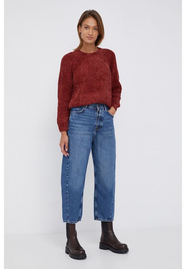Pepe Jeans - Jeansy Addison. Stan: podwyższony. Kolor: niebieski