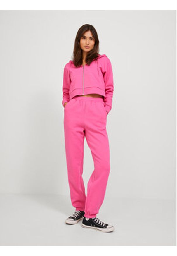 JJXX Spodnie dresowe Abbie 12223960 Różowy Relaxed Fit. Kolor: różowy. Materiał: syntetyk