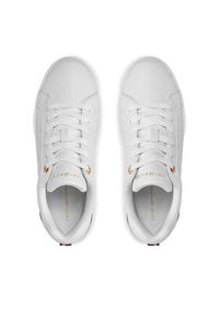 TOMMY HILFIGER - Tommy Hilfiger Sneakersy Elevated Essential Court Sneaker FW0FW07635 Biały. Kolor: biały #6