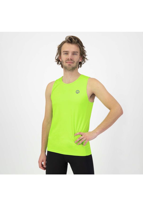 ROGELLI - Tank top Rogelli Core. Kolor: żółty. Długość rękawa: bez rękawów. Sport: bieganie