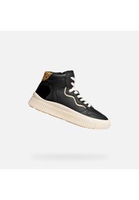 Geox - Buty GEOX J LAQUINNY GIRL Czarny. Okazja: na co dzień. Kolor: wielokolorowy, szary, czarny. Materiał: tkanina, syntetyk