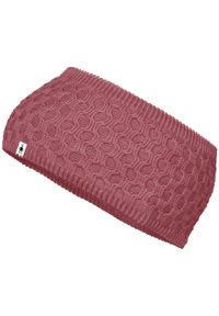 Podwójna opaska polarowa Smartwool. Kolor: różowy. Materiał: polar