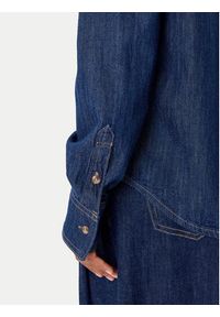 Guess Jeans Koszula jeansowa W5YH37 D5M8D Granatowy Regular Fit. Kolor: niebieski. Materiał: bawełna #5