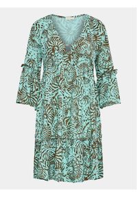 SELMARK - Sukienka letnia Selmark. Kolor: zielony. Materiał: wiskoza. Sezon: lato #1