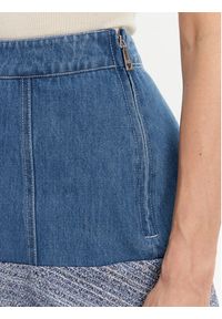 Guess Spódnica mini W5GD87 WH610 Niebieski Regular Fit. Kolor: niebieski. Materiał: bawełna #3